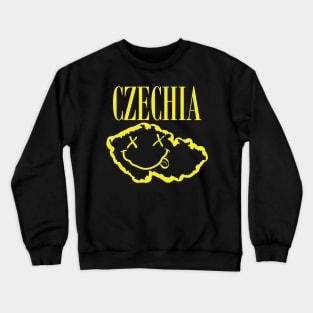 Vibrant Czechia Czech Republic : Unleash Your 90s Grunge Spirit! Crewneck Sweatshirt